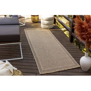 Brayden Studio Ailn Boho Jute-Look Beige Area Rug Brown Runner 78 x 213cm Brayden Studio Ailn Boho Jute-Look Beige Area Rug Brown Runner 78 x 213cm