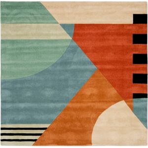 Bloomsbury Market Rodeo Drive Hand Tufted Area Rug in Gold Gold Square 122 X 122 Bloomsbury Market Rodeo Drive Hand Tufted Area Rug in Gold Gold Square 122 X 122