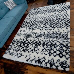 Natur Pur Reede Shaggy Beige/Black Rug Cream Rectangle 120 x 170cm Natur Pur Reede Shaggy Beige/Black Rug Cream Rectangle 120 x 170cm