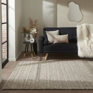 August Grove Lilian Striped Hand Woven Hand Loomed Area Rug Brown Rectangle 120 x 170cm August Grove Lilian Striped Hand Woven Hand Loomed Area Rug Brown Rectangle 120 x 170cm