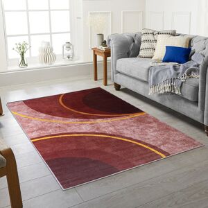 Metro Brusch Machine Tufted Red Rug Red Rectangle 200 x 290cm Metro Brusch Machine Tufted Red Rug Red Rectangle 200 x 290cm