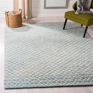 Bloomsbury Market Tangier Hand Tufted Wool Blue/Beige Rug Blue/Beige Rectangle 122 x 183 cm Bloomsbury Market Tangier Hand Tufted Wool Blue/Beige Rug Blue/Beige Rectangle 122 x 183 cm