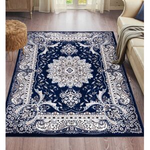 Latitude Vive Lombox Flatweave Blue Rug Blue Rectangle 160 x 230cm Latitude Vive Lombox Flatweave Blue Rug Blue Rectangle 160 x 230cm