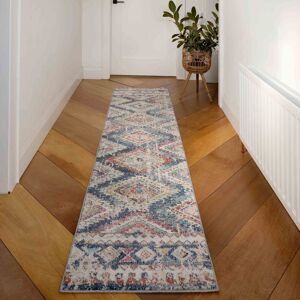 Natur Pur Totnes Power Loom Teal/Blue Rug Runner 60 x 240cm Natur Pur Totnes Power Loom Teal/Blue Rug Runner 60 x 240cm
