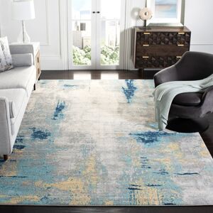 Trent Austin Design Zeke Abstract Grey/Blue Area Rug Blue Rectangle 183 x 274cm Trent Austin Design Zeke Abstract Grey/Blue Area Rug Blue Rectangle 183 x 274cm