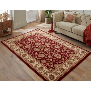 Langley Street Roselee Oriental Machine Woven Red Area Rug Red Rectangle 170x120cm Langley Street Roselee Oriental Machine Woven Red Area Rug Red Rectangle 170x120cm