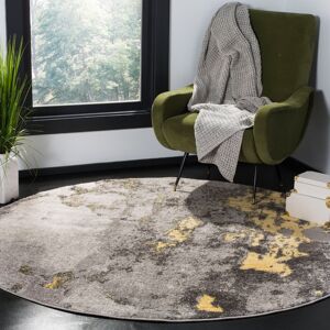 Rio Drury Hand Hooked Grey Rug Round 235cm Rio Drury Hand Hooked Grey Rug Round 235cm