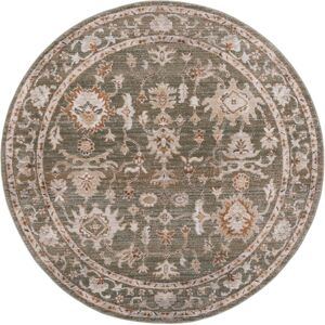 Bloomsbury Market Aisleyne 504 Area Rug In Green / Ivory Green / Ivory Round 183 X 183cm Bloomsbury Market Aisleyne 504 Area Rug In Green / Ivory Green / Ivory Round 183 X 183cm