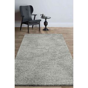 Ebern Designs Impossible Power Loom Grey Rug Grey Runner 67 x 140cm Ebern Designs Impossible Power Loom Grey Rug Grey Runner 67 x 140cm