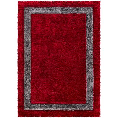 Fairmont Park New Modern Large Shaggy Rugs Hallway Runner Living Room Bedroom Carpet Floor Mat Red Rectangle 120 x 170cm Fairmont Park New Modern Large Shaggy Rugs Hallway Runner Living Room Bedroom Carpet Floor Mat Red Rectangle 120 x 170cm