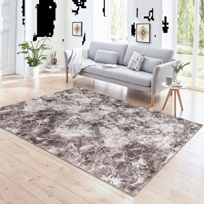 Metro Non Slip Large Living Room Rugs Modern Area Rug Hallway Runner Rug Kitchen Floor Mat Beige Rectangle 120 x 170cm Metro Non Slip Large Living Room Rugs Modern Area Rug Hallway Runner Rug Kitchen Floor Mat Beige Rectangle 120 x 170cm