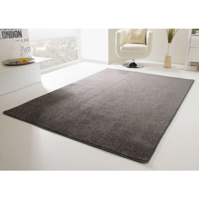 Latitude Run Willenhall carpet in anthracite Anthracite Rectangular 140 x 200cm Latitude Run Willenhall carpet in anthracite Anthracite Rectangular 140 x 200cm
