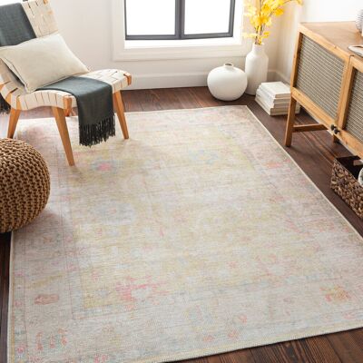 Blue Elephant Machine Washable Oriental Area Rug Beige;Yellow;Ivory;Cream Rectangle 160 x 213cm Blue Elephant Machine Washable Oriental Area Rug Beige;Yellow;Ivory;Cream Rectangle 160 x 213cm