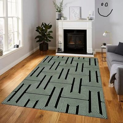 Latitude Run New Stylish Geometric Area Rug Abstract Textured Carpet For Living Room Bedroom Special Size Long Hallway Floor Mats Small Door Mats Green Rectangle 200 x 290 cm Latitude Run New Stylish Geometric Area Rug Abstract Textured Carpet For Living Room Bedroom Special Size Long Hallway Floor Mats Small Door Mats Green Rectangle 200 x 290 cm