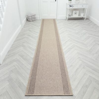 Beachcrest Home Natura Beige Hallway Runner Rug – Hardwearing, Non-Slip & Durable Carpet for Hall, Kitchen & Corridor Beige Runner 80 x 360 cm Beachcrest Home Natura Beige Hallway Runner Rug – Hardwearing, Non-Slip & Durable Carpet for Hall, Kitchen & Corridor Beige Runner 80 x 360 cm