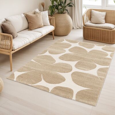 Lark Manor Floral Area Rug Brown;Cream Rectangle 160 x 230 cm Lark Manor Floral Area Rug Brown;Cream Rectangle 160 x 230 cm