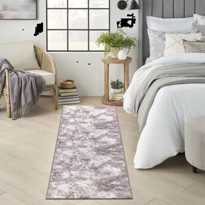 Metro Non Slip Large Living Room Rugs Modern Area Rug Hallway Runner Rug Kitchen Floor Mat Beige Runner 60 x 220cm Metro Non Slip Large Living Room Rugs Modern Area Rug Hallway Runner Rug Kitchen Floor Mat Beige Runner 60 x 220cm