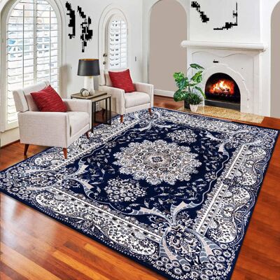 Latitude Vive Odelia Machine Woven 100% Polypropylene Blue Rug Blue Rectangle 240 x 320cm Latitude Vive Odelia Machine Woven 100% Polypropylene Blue Rug Blue Rectangle 240 x 320cm