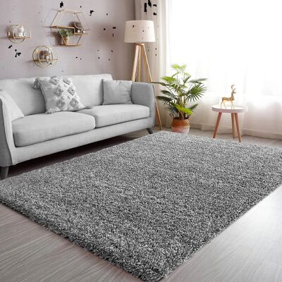 Metro New Stylish Thick Shaggy Rugs For Living Room Hallway Runner Fluffy Round Rugs Bedroom Carpet Mat Grey Rectangle 120 x 170 cm Metro New Stylish Thick Shaggy Rugs For Living Room Hallway Runner Fluffy Round Rugs Bedroom Carpet Mat Grey Rectangle 120 x 170 cm