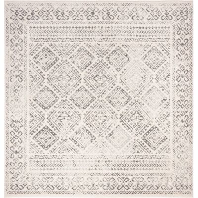 Mistana Ekkehard Geometric Ivory/Grey Rug Ivory/Grey Square 201cm Mistana Ekkehard Geometric Ivory/Grey Rug Ivory/Grey Square 201cm
