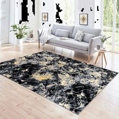 Metro Non Slip Large Living Room Rugs Modern Area Rug Hallway Runner Rug Kitchen Floor Mat Yellow Rectangle 200 x 290 cm Metro Non Slip Large Living Room Rugs Modern Area Rug Hallway Runner Rug Kitchen Floor Mat Yellow Rectangle 200 x 290 cm
