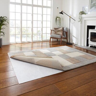 Think Rugs Antislip Underlay Machine Woven White Rug White Rectangle 160 x 225cm Think Rugs Antislip Underlay Machine Woven White Rug White Rectangle 160 x 225cm
