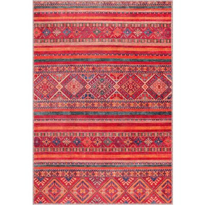 Langley Street Non Slip Area Rugs Machine Washable Carpet Pad Entryway Rug Low Pile Modern Mat For Bedroom - 1322NR Multicolor Rectangle 120 x 180 cm Langley Street Non Slip Area Rugs Machine Washable Carpet Pad Entryway Rug Low Pile Modern Mat For Bedroom - 1322NR Multicolor Rectangle 120 x 180 cm