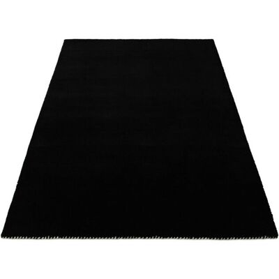 CARPETFINE Gabbeh Lola Uni Black Wool Handwoven Rug - Rug CARPETFINE Gabbeh Lola Uni Black Wool Handwoven Rug - Rug