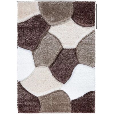 Metro Extra Large Thick Shaggy Rug Soft Living Room Bedroom Carpet Hallway Rugs Brown Beige Rectangle 80 x 150 cm Metro Extra Large Thick Shaggy Rug Soft Living Room Bedroom Carpet Hallway Rugs Brown Beige Rectangle 80 x 150 cm