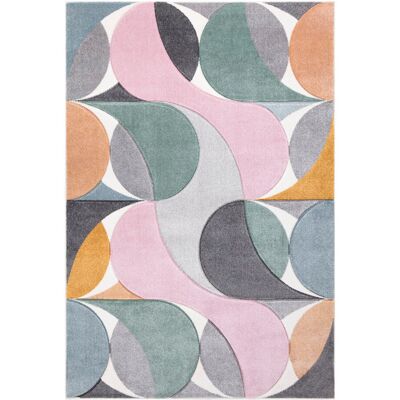 George Oliver Kenzo Multi Abstract Geometric Modern Rug – Large Living Room Carpet Bedroom & Hallway Runner Soft, Stain Resistant, Non-Shedding Floor Mat Multi Rectangle 120 x 170cm George Oliver Kenzo Multi Abstract Geometric Modern Rug – Large Living Room Carpet Bedroom & Hallway Runner Soft, Stain Resistant, Non-Shedding Floor Mat Multi Rectangle 120 x 170cm