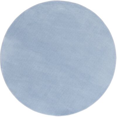 Latitude Run Antarious Solid Colour Power Loom Blue Area Rug Blue Round 183cm Latitude Run Antarious Solid Colour Power Loom Blue Area Rug Blue Round 183cm
