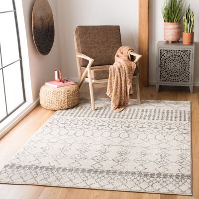 Mistana Downard Hooked Ivory/Grey Rug Ivory/Grey Rectangle 160 x 229 cm Mistana Downard Hooked Ivory/Grey Rug Ivory/Grey Rectangle 160 x 229 cm
