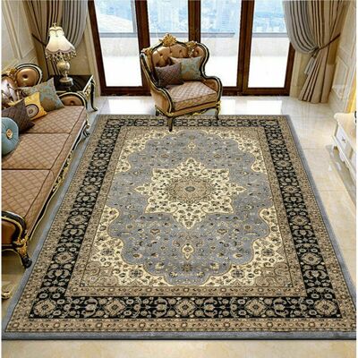 Rosalind Wheeler Living Room Large Traditional Rugs For Bedroom Living Room Carpet Hallway Runner Grey Rectangle 240 x 320cm Rosalind Wheeler Living Room Large Traditional Rugs For Bedroom Living Room Carpet Hallway Runner Grey Rectangle 240 x 320cm