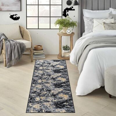 Metro Non Slip Large Living Room Rugs Modern Area Rug Hallway Runner Rug Kitchen Floor Mat Yellow Runner 60 x 220 cm Metro Non Slip Large Living Room Rugs Modern Area Rug Hallway Runner Rug Kitchen Floor Mat Yellow Runner 60 x 220 cm