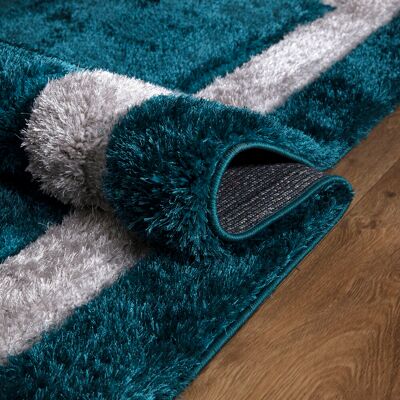 Fairmont Park New Modern Large Shaggy Rugs Hallway Runner Living Room Bedroom Carpet Floor Mat Blue Rectangle 160 x 230cm Fairmont Park New Modern Large Shaggy Rugs Hallway Runner Living Room Bedroom Carpet Floor Mat Blue Rectangle 160 x 230cm