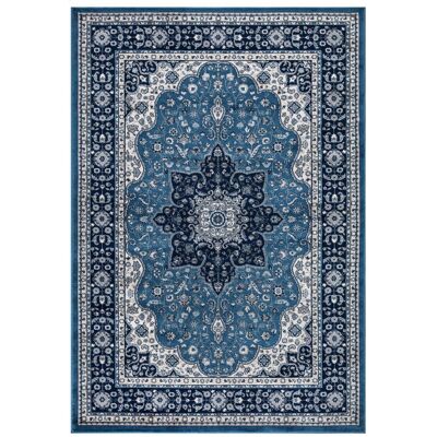 Rosalind Wheeler New Luxury Large Traditional Rugs For Bedroom Living Room Carpet Hallway Runner Blue Rectangle 120 x 170 cm Rosalind Wheeler New Luxury Large Traditional Rugs For Bedroom Living Room Carpet Hallway Runner Blue Rectangle 120 x 170 cm