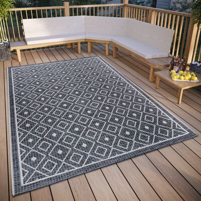 Hanse Home Lahal Gray Beige Rug - Indoor Outdoor Use Hanse Home Lahal Gray Beige Rug - Indoor Outdoor Use