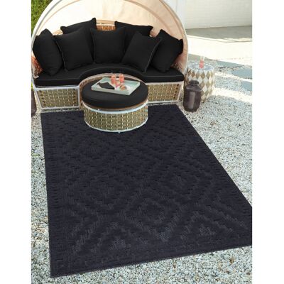 Natur Pur Brussels Power Loomed Black Rug Black Rectangle 200 x 290cm Natur Pur Brussels Power Loomed Black Rug Black Rectangle 200 x 290cm