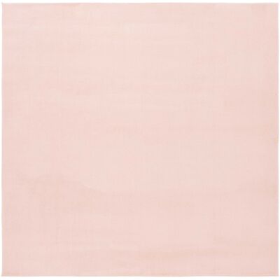 Latitude Run Anteo Solid Colour Power Loom Pink Area Rug Pink Square 183cm Latitude Run Anteo Solid Colour Power Loom Pink Area Rug Pink Square 183cm