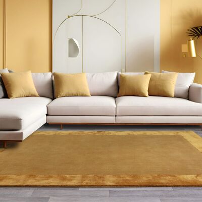Latitude Run Alane Plain Hand-Woven Hand Tufted Yellow/Gold Area Rug Yellow/Gold Rectangle 120 x 170cm Latitude Run Alane Plain Hand-Woven Hand Tufted Yellow/Gold Area Rug Yellow/Gold Rectangle 120 x 170cm