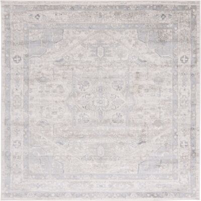 Langley Street Brentwood Area Rug in Ivory / Grey Ivory / Grey Square 201 cm Langley Street Brentwood Area Rug in Ivory / Grey Ivory / Grey Square 201 cm