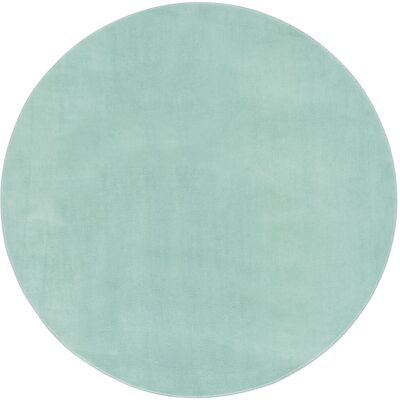 Latitude Run Anngela Solid Colour Power Loom Green Area Rug Green Round 183cm Latitude Run Anngela Solid Colour Power Loom Green Area Rug Green Round 183cm