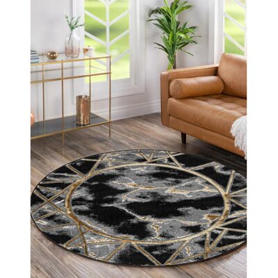 Metro Keins Black Modern Abstract Geometric Area Rug – Soft Washable Polypropylene Carpet for Living Room, Bedroom & Hallway – Stain Resistant & Durable Hom Black Rectangle 200 x 290cm Metro Keins Black Modern Abstract Geometric Area Rug – Soft Washable Polypropylene Carpet for Living Room, Bedroom & Hallway – Stain Resistant & Durable Hom Black Rectangle 200 x 290cm