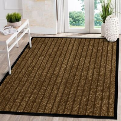 Latitude Run Jiyeon Heavy Duty Rubber Barrier Mat Non Slip Indoor/ Outdoor Door Mats Hallway Runner Rug Kitchen Rugs Brown Rectangle 80 x 300cm Latitude Run Jiyeon Heavy Duty Rubber Barrier Mat Non Slip Indoor/ Outdoor Door Mats Hallway Runner Rug Kitchen Rugs Brown Rectangle 80 x 300cm