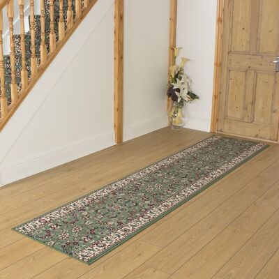 ClassicLiving Barnhardt Oriental Indoor Area Rug Green Runner 450cm x 80cm ClassicLiving Barnhardt Oriental Indoor Area Rug Green Runner 450cm x 80cm