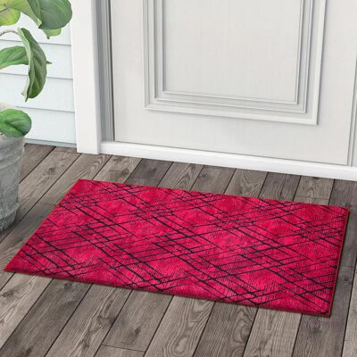 Latitude Run Hourani Burgundy Rug Burgundy Rectangle 160 x 230cm Latitude Run Hourani Burgundy Rug Burgundy Rectangle 160 x 230cm