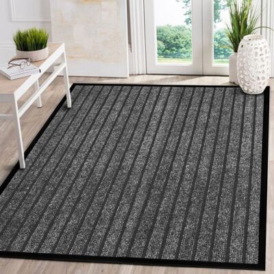 Latitude Run Jiyeon Heavy Duty Rubber Barrier Mat Non Slip Indoor/ Outdoor Door Mats Hallway Runner Rug Kitchen Rugs Grey Rectangle 80 x 300cm Latitude Run Jiyeon Heavy Duty Rubber Barrier Mat Non Slip Indoor/ Outdoor Door Mats Hallway Runner Rug Kitchen Rugs Grey Rectangle 80 x 300cm