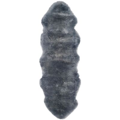 Mercer41 Sheepskin Steel Blue Rug Runner 61 x 183 cm Mercer41 Sheepskin Steel Blue Rug Runner 61 x 183 cm