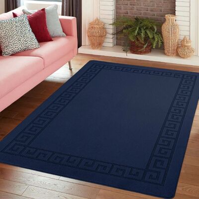 17 Stories Navy Non Slip Rocco Area Rugs & Runners – Luxury Living Room Carpet, Bedroom Rug, Kitchen Floor Mat & Hallway Door Mat Navy Runner 80 x 300 cm 17 Stories Navy Non Slip Rocco Area Rugs & Runners – Luxury Living Room Carpet, Bedroom Rug, Kitchen Floor Mat & Hallway Door Mat Navy Runner 80 x 300 cm