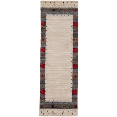 Carpetfine Gabbeh Vida Handwoven Wool Beige Rug Runner 60cmx 180cm Carpetfine Gabbeh Vida Handwoven Wool Beige Rug Runner 60cmx 180cm